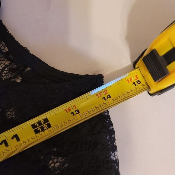 Dots Black Lace Cami Top Size S - Picture 4 of 6